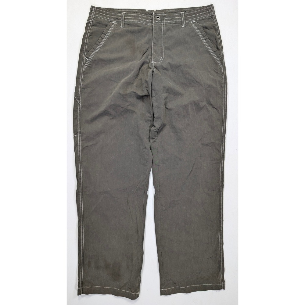 Sports Afield Mens Charcoal Gray Contrast Stitch Outdoor Hiking Pants W34 L32